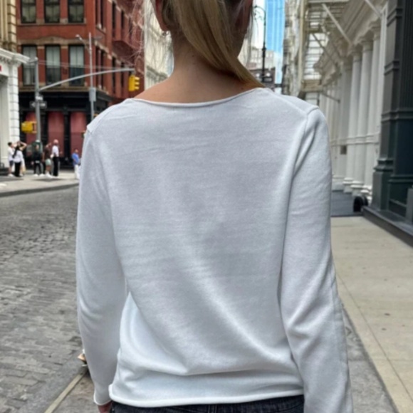 White Stella Cotton Sweater - Picture 5 of 5